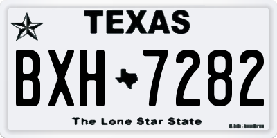 TX license plate BXH7282