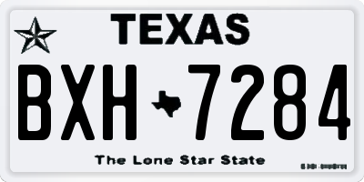 TX license plate BXH7284