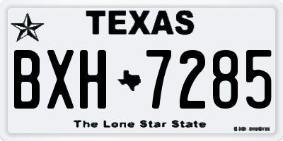 TX license plate BXH7285