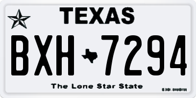 TX license plate BXH7294
