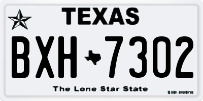 TX license plate BXH7302