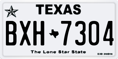 TX license plate BXH7304