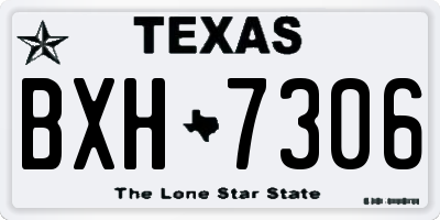 TX license plate BXH7306