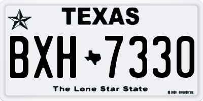 TX license plate BXH7330