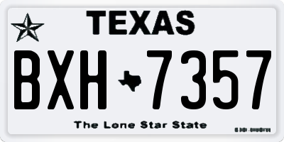 TX license plate BXH7357