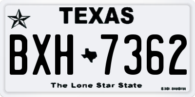 TX license plate BXH7362