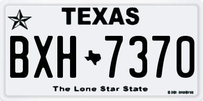 TX license plate BXH7370