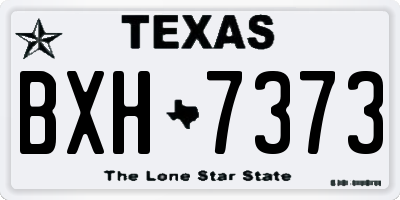 TX license plate BXH7373