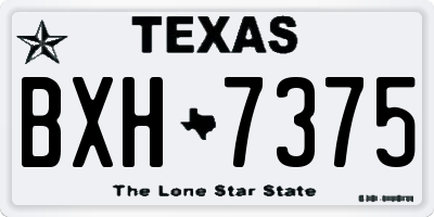 TX license plate BXH7375