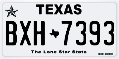 TX license plate BXH7393