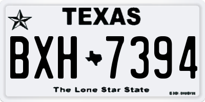 TX license plate BXH7394