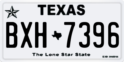 TX license plate BXH7396