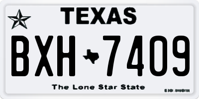 TX license plate BXH7409