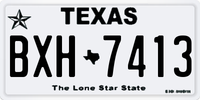 TX license plate BXH7413