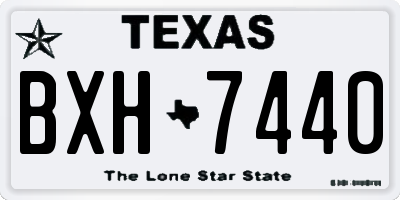 TX license plate BXH7440