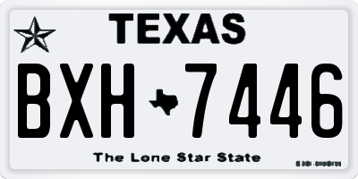 TX license plate BXH7446