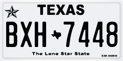 TX license plate BXH7448