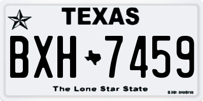 TX license plate BXH7459