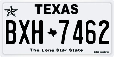 TX license plate BXH7462