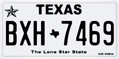 TX license plate BXH7469