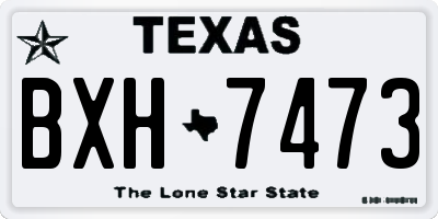 TX license plate BXH7473