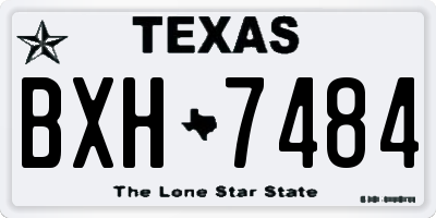 TX license plate BXH7484