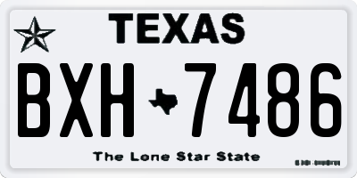 TX license plate BXH7486