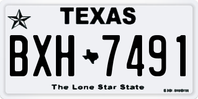 TX license plate BXH7491
