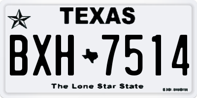TX license plate BXH7514