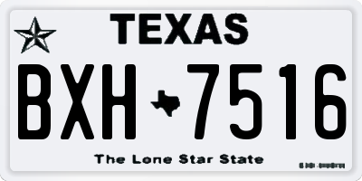 TX license plate BXH7516