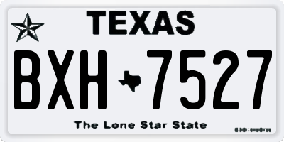TX license plate BXH7527