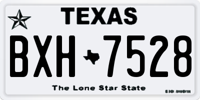 TX license plate BXH7528