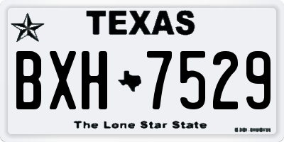 TX license plate BXH7529
