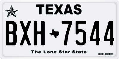 TX license plate BXH7544