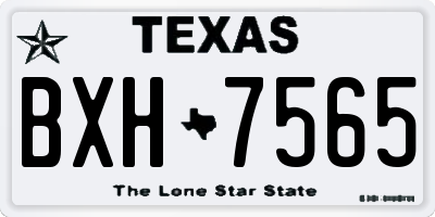 TX license plate BXH7565