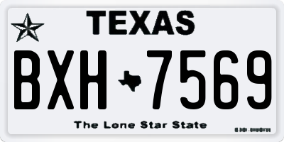 TX license plate BXH7569
