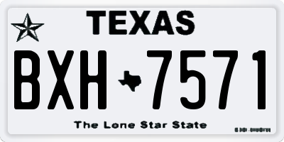 TX license plate BXH7571