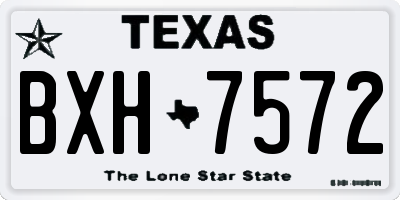 TX license plate BXH7572