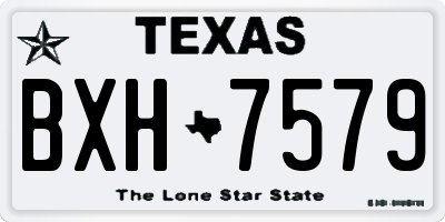 TX license plate BXH7579