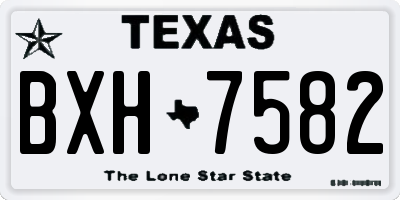 TX license plate BXH7582