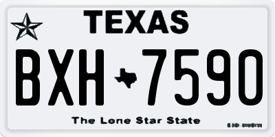 TX license plate BXH7590