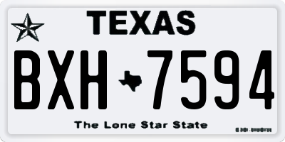 TX license plate BXH7594