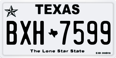 TX license plate BXH7599