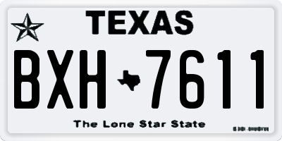 TX license plate BXH7611