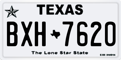 TX license plate BXH7620