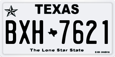 TX license plate BXH7621