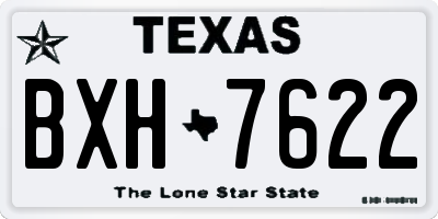 TX license plate BXH7622