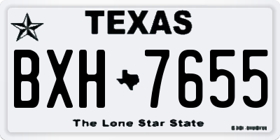 TX license plate BXH7655