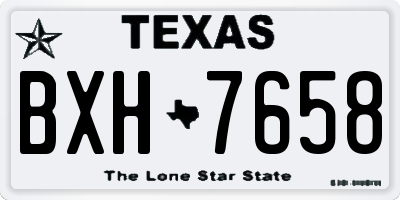 TX license plate BXH7658