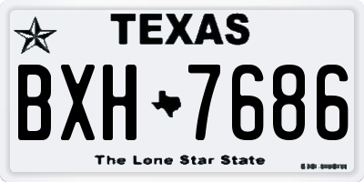 TX license plate BXH7686